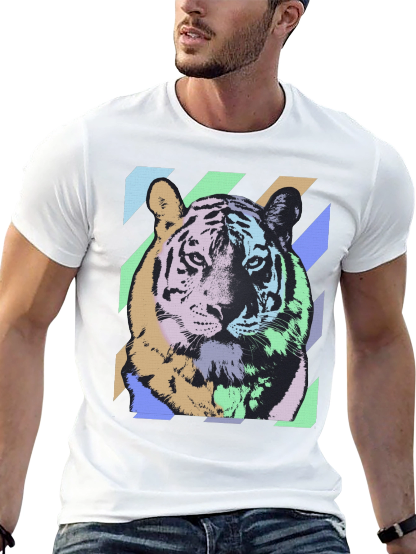 Black Tiger Graphic T-Shirt - Bold & Colorful Design view 13