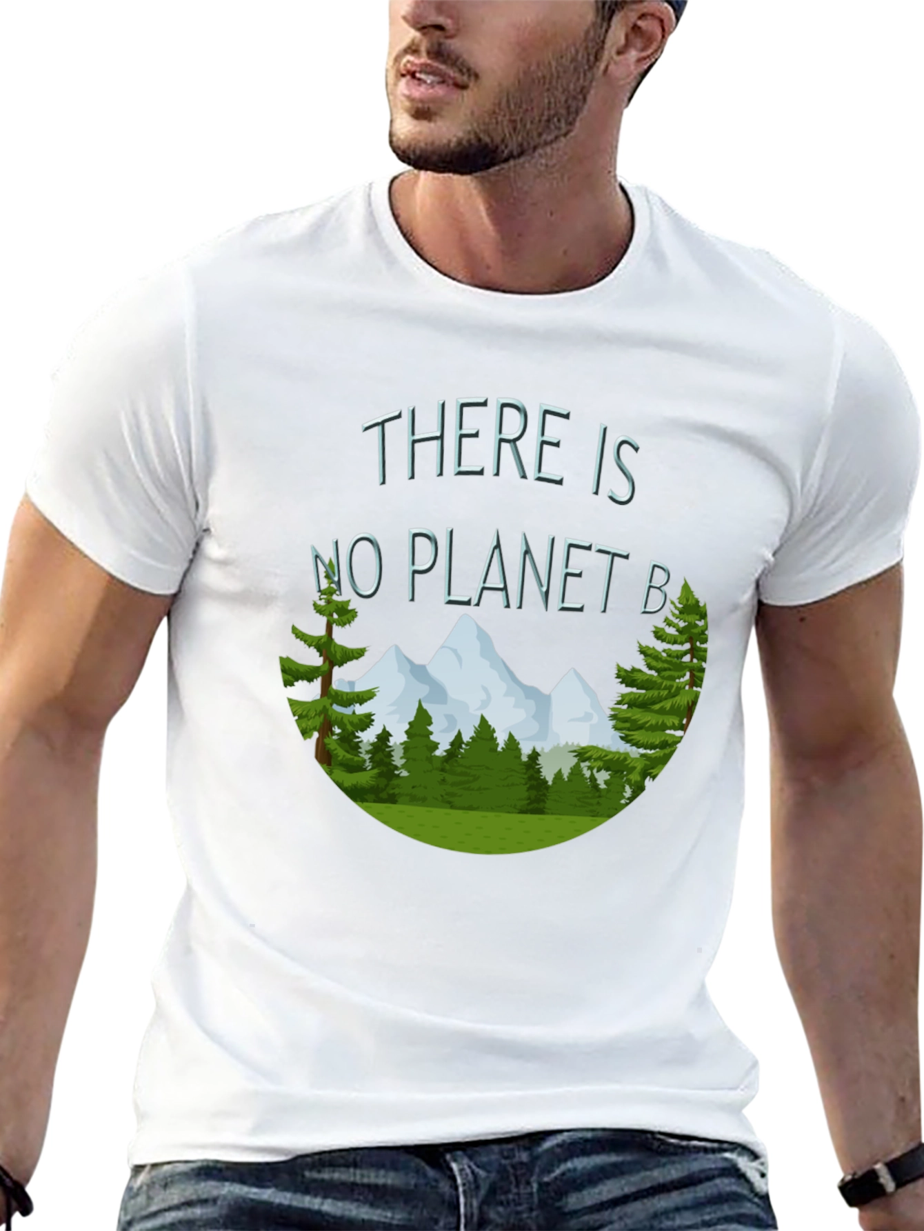 Black There is No Planet B Graphic Tee view 13