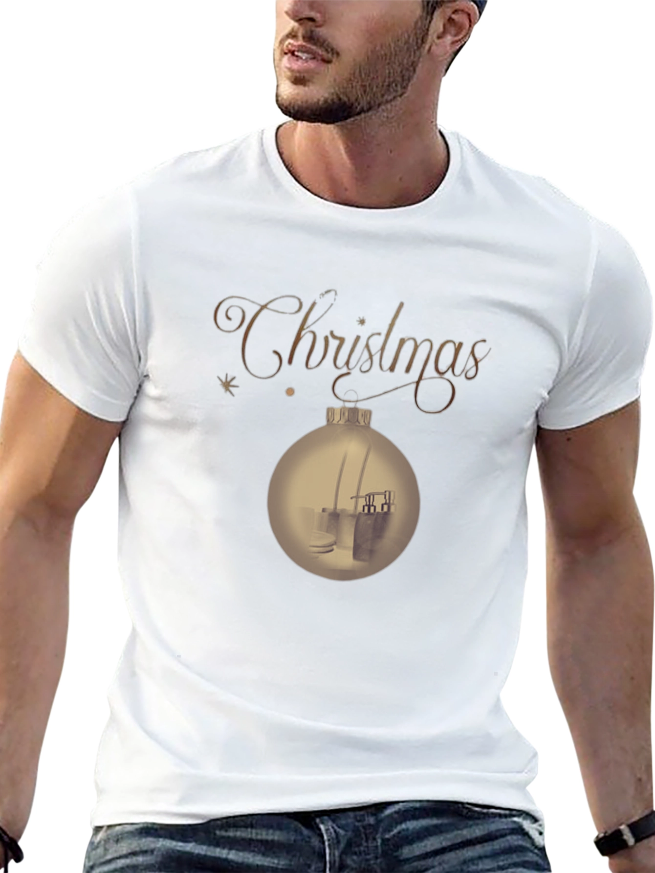 Black Christmas Ornament T-Shirt - Holiday Festive Tee view 13