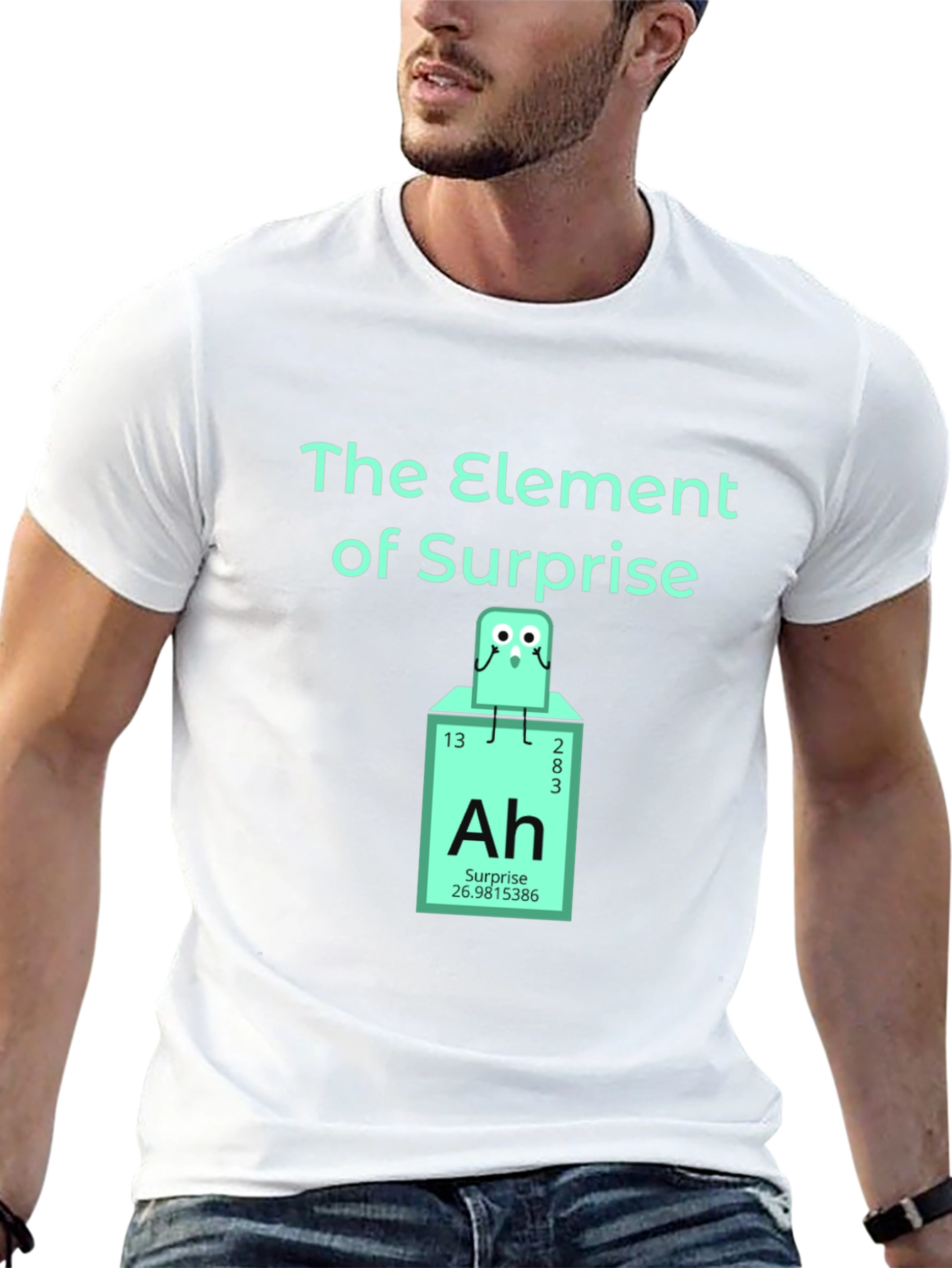 Black Element of Surprise T-Shirt - Chemistry Humor Tee view 13
