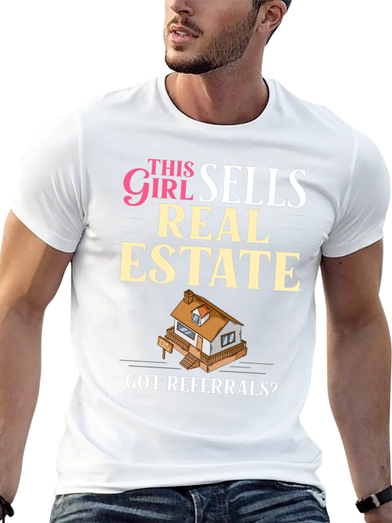 Black This Girl Sells Real Estate T-Shirt - Got Referrals? view 13