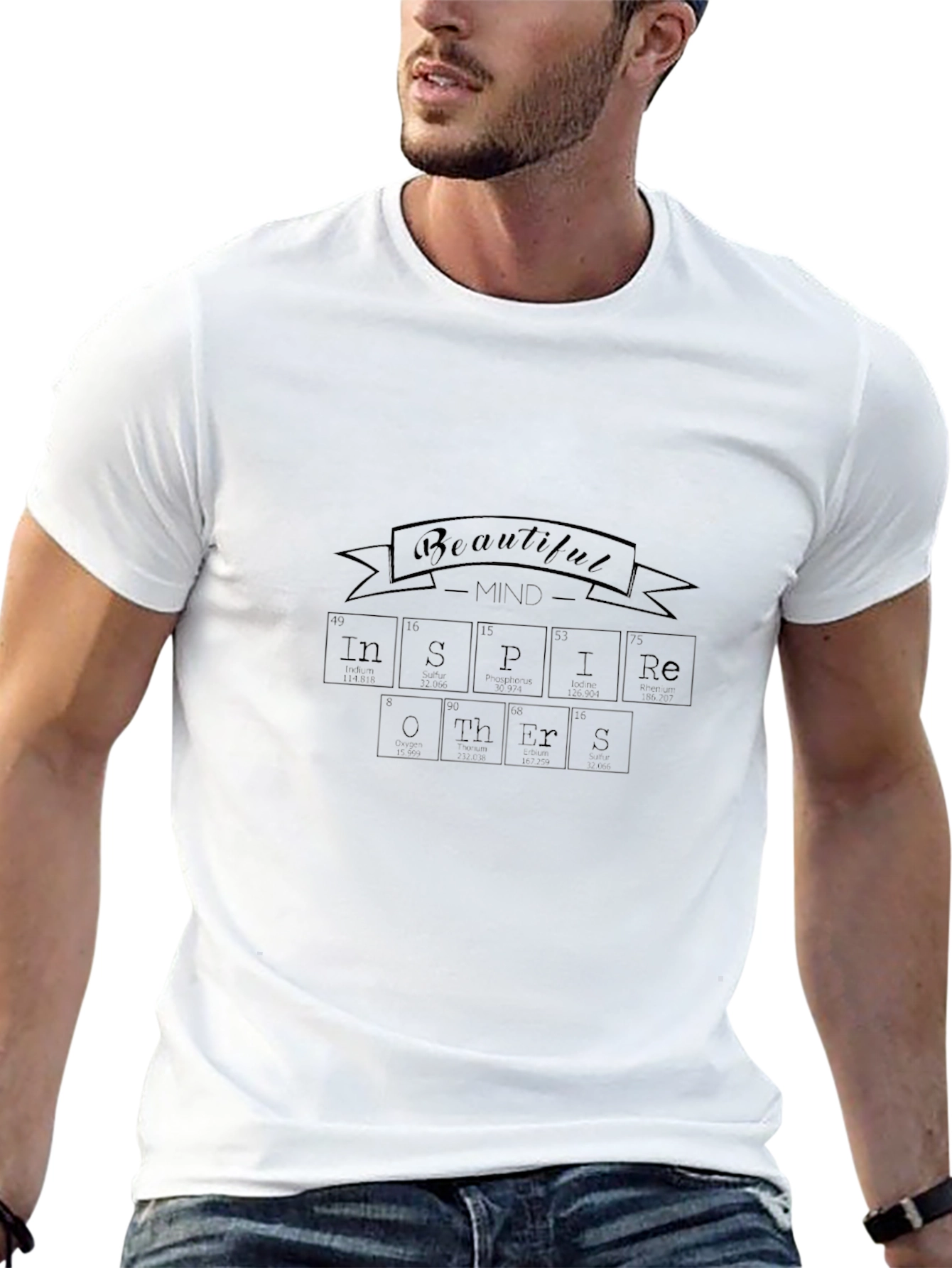 Inspire Others T-Shirt - Beautiful Mind Periodic Elements Style - 13
