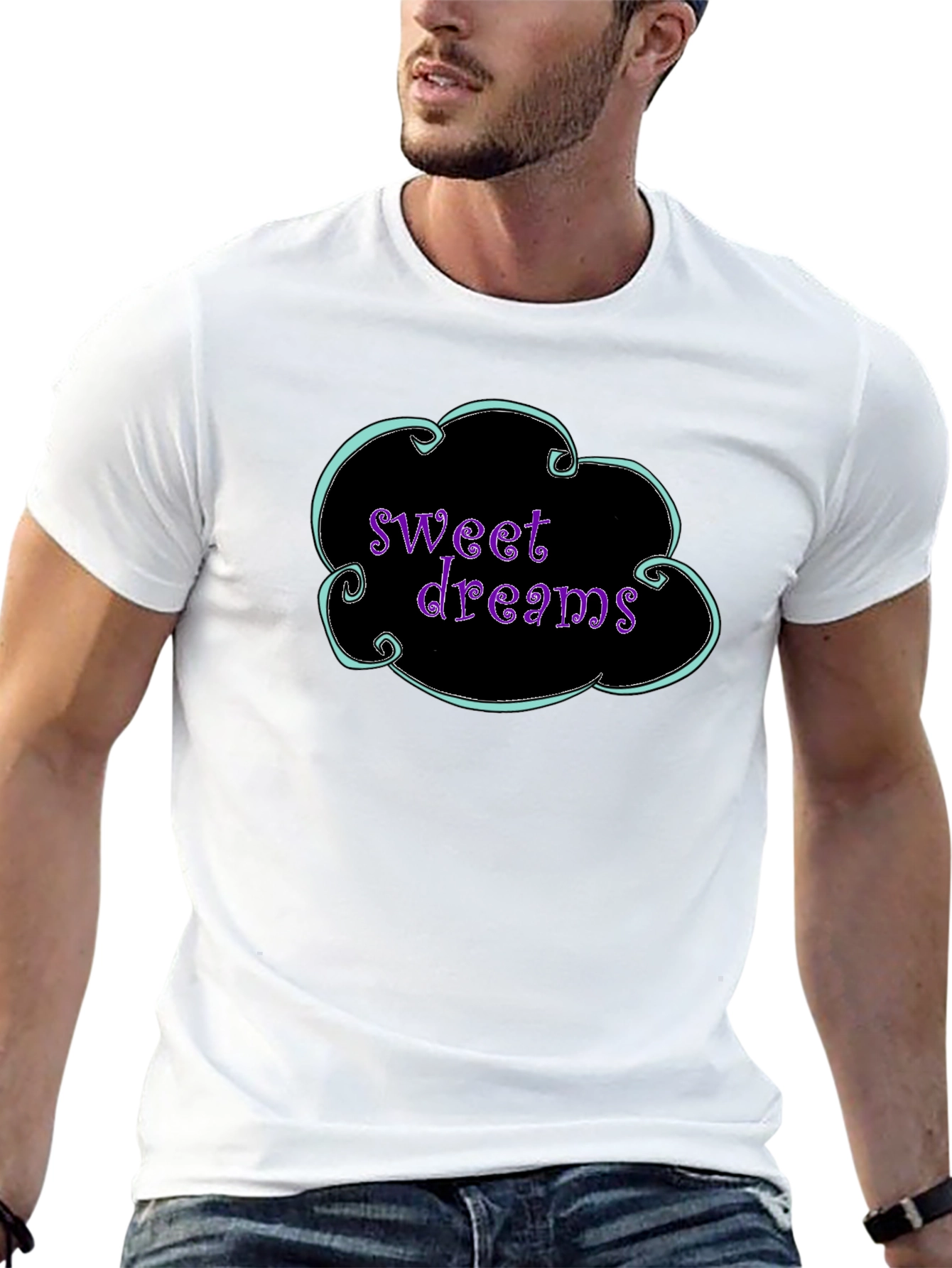 Black Sweet Dreams Graphic Tee - Comfy & Stylish view 13