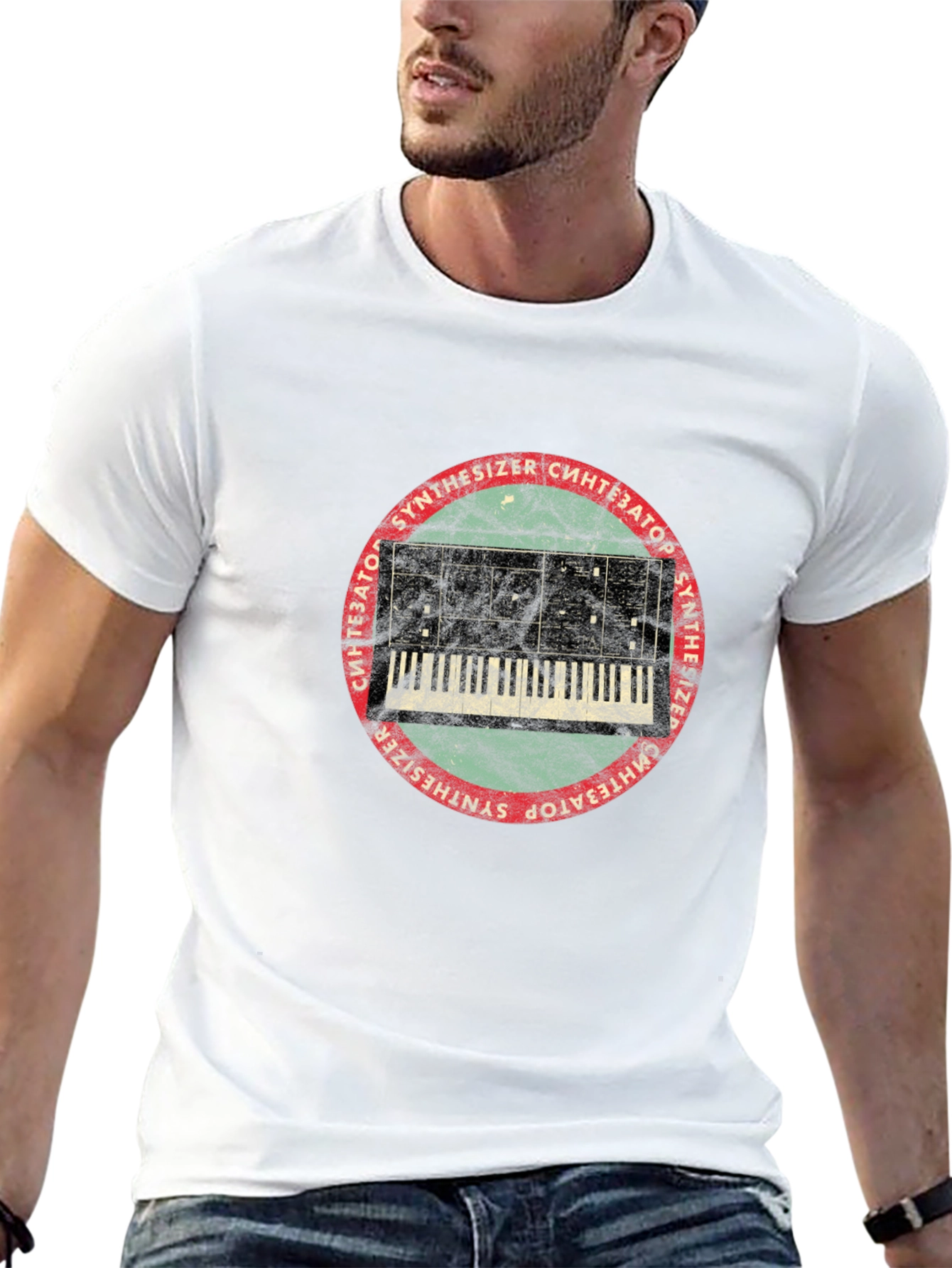 Black Synthesizer Graphic T-Shirt - Retro Music Tee view 13