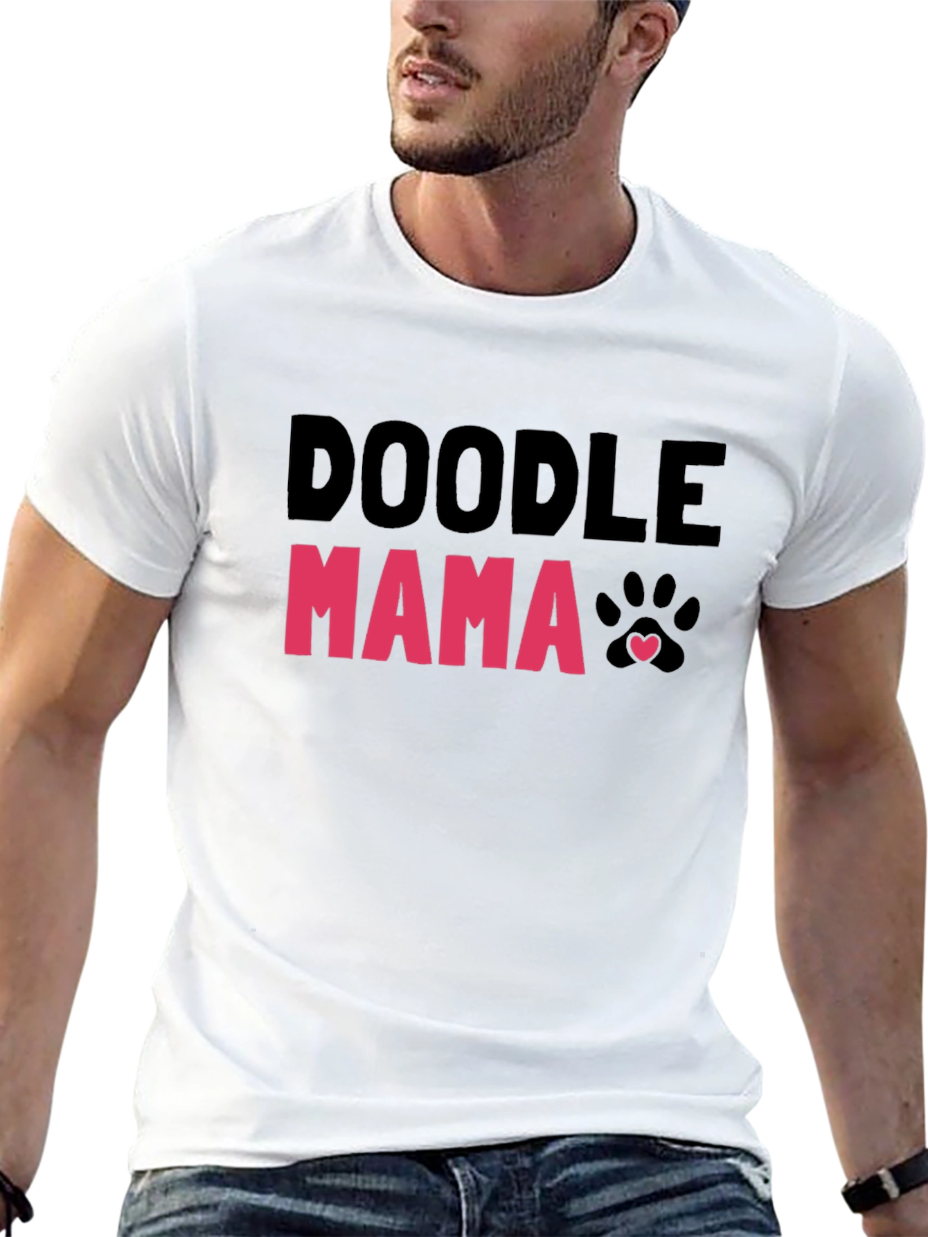 Black Doodle Mama T-Shirt - Cute Dog Lover Tee view 13