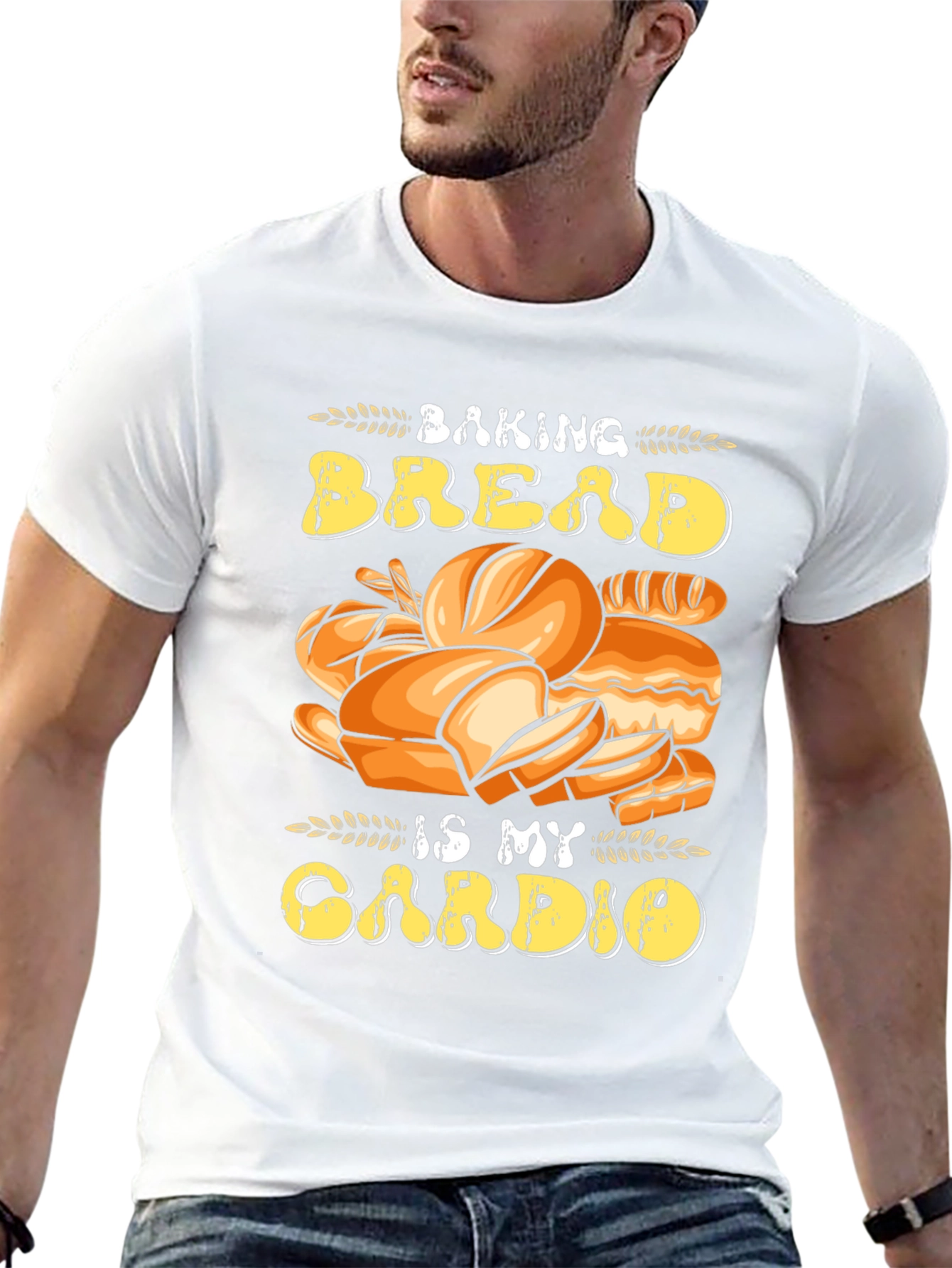 Black Baking Bread is My Cardio T-Shirt view 13
