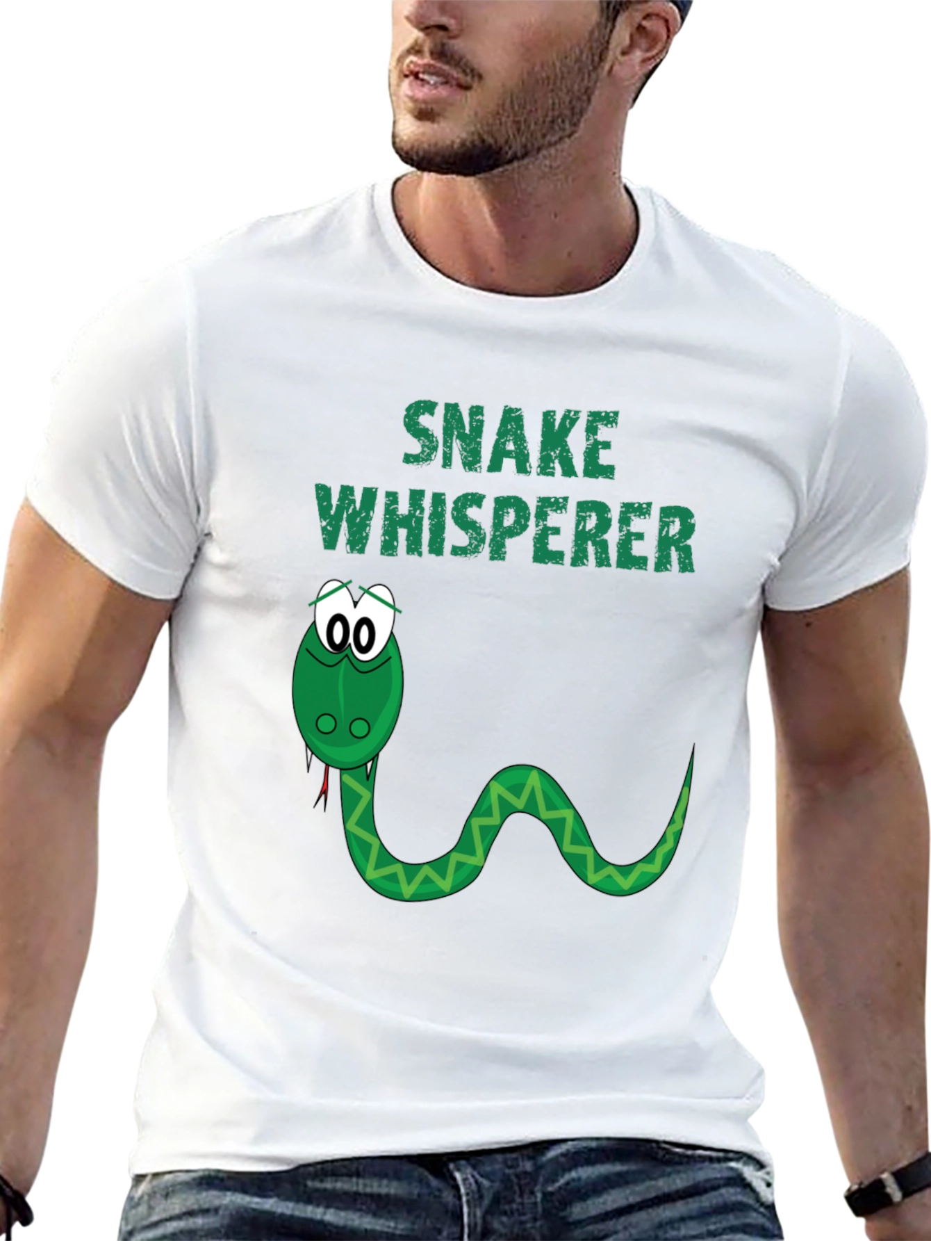 Black Snake Whisperer Graphic T-Shirt view 13