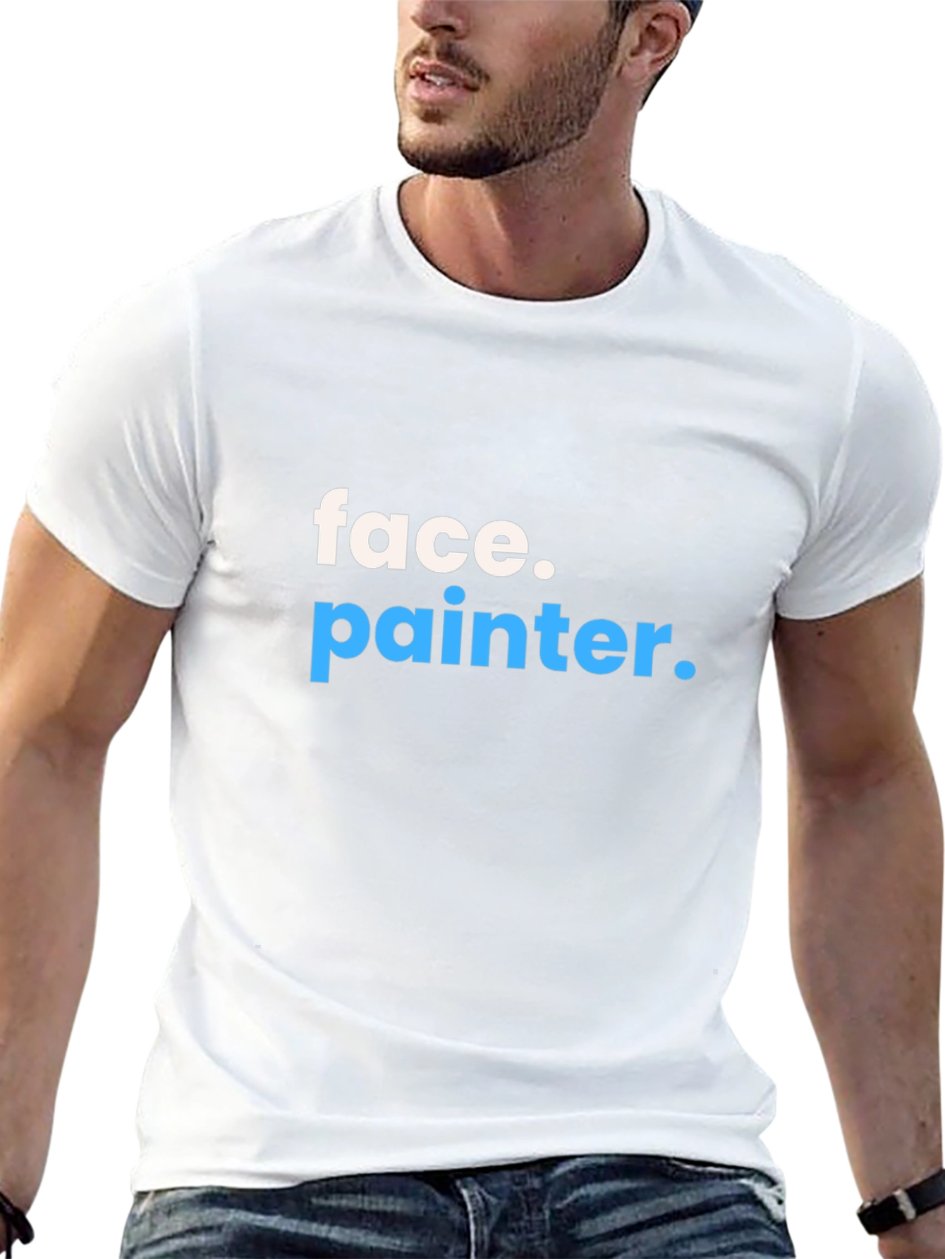 Face Painter T-Shirt - Black Graphic Tee - 13