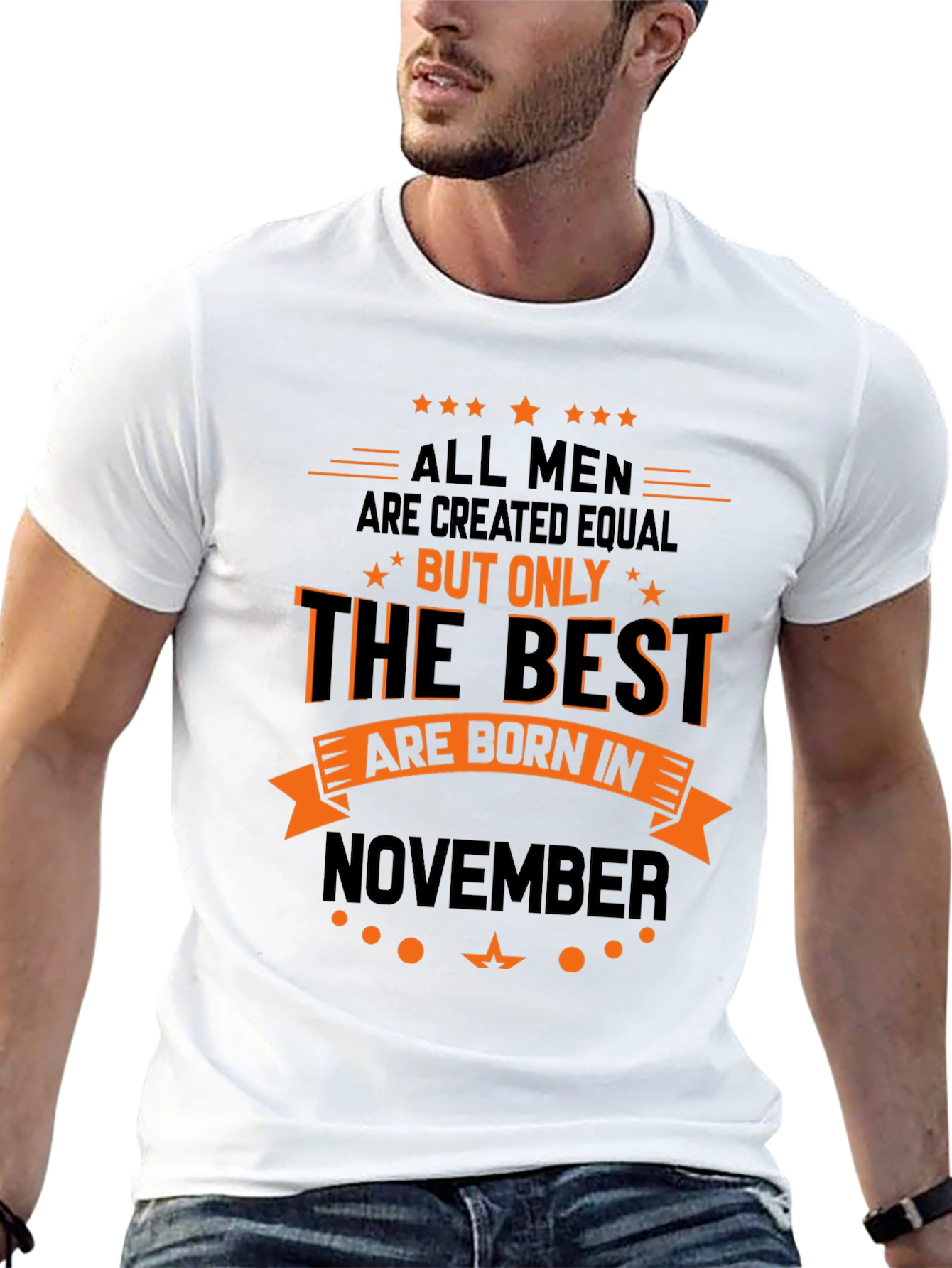 Black Best Men Born in November - Graphic T-Shirt view 13