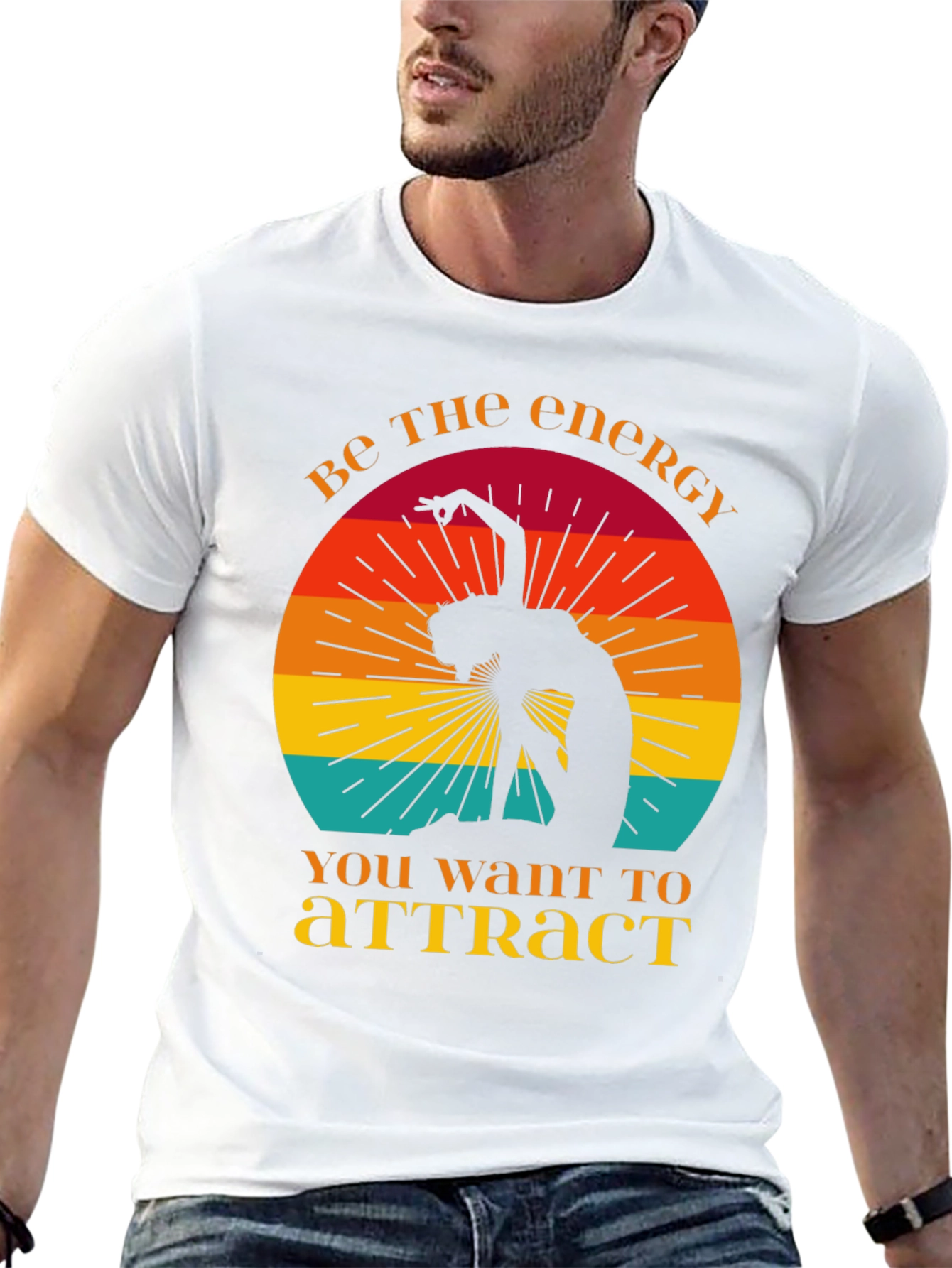 Energy T-Shirt - Retro Yoga Design - 13