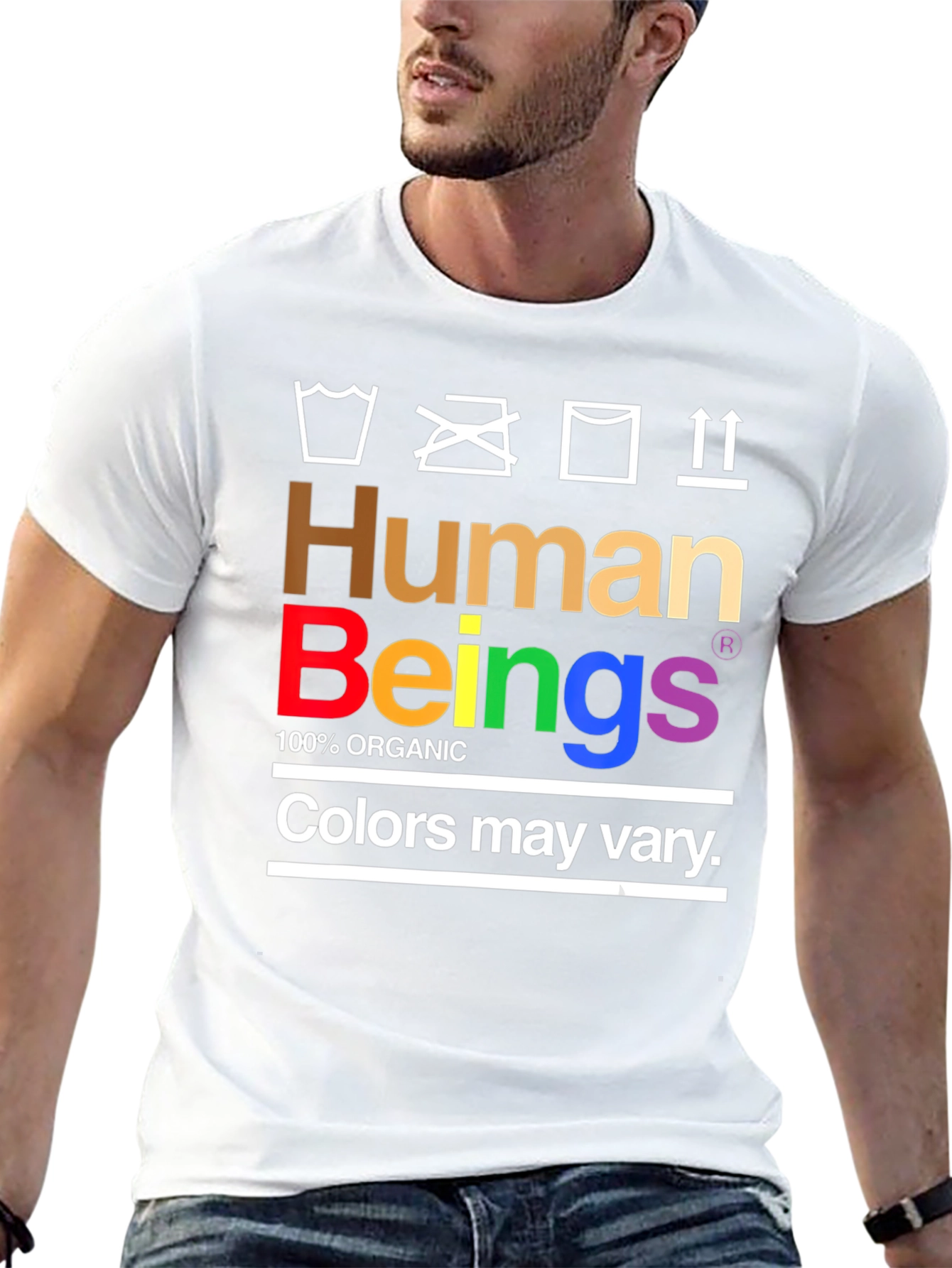 Black Human Beings Organic Pride T-Shirt view 13
