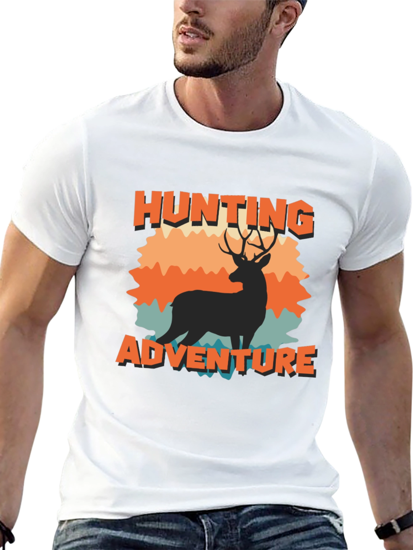 Black Hunting Adventure Graphic Tee - Black view 13