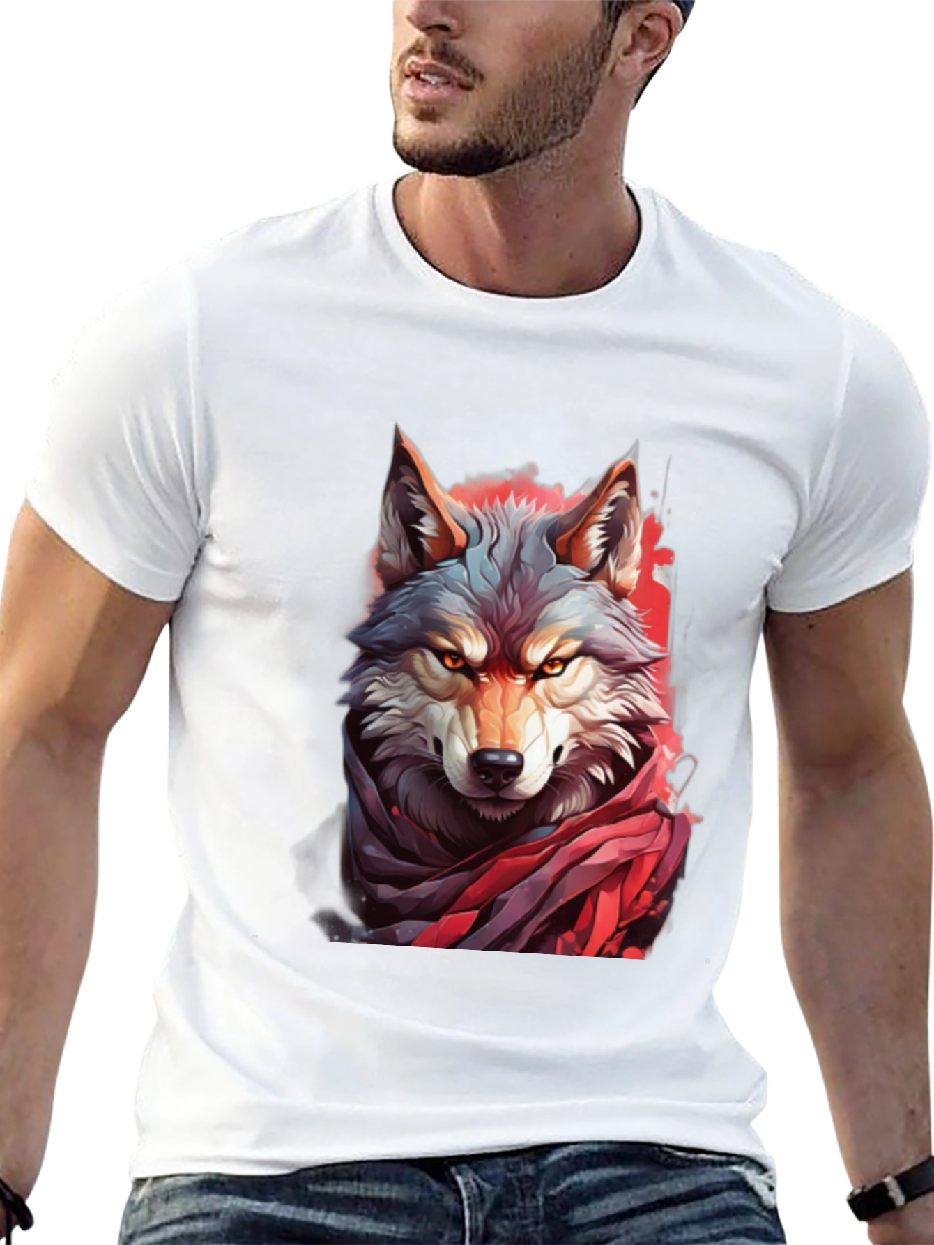 Black Wolf Graphic Tee - Fierce Style view 13