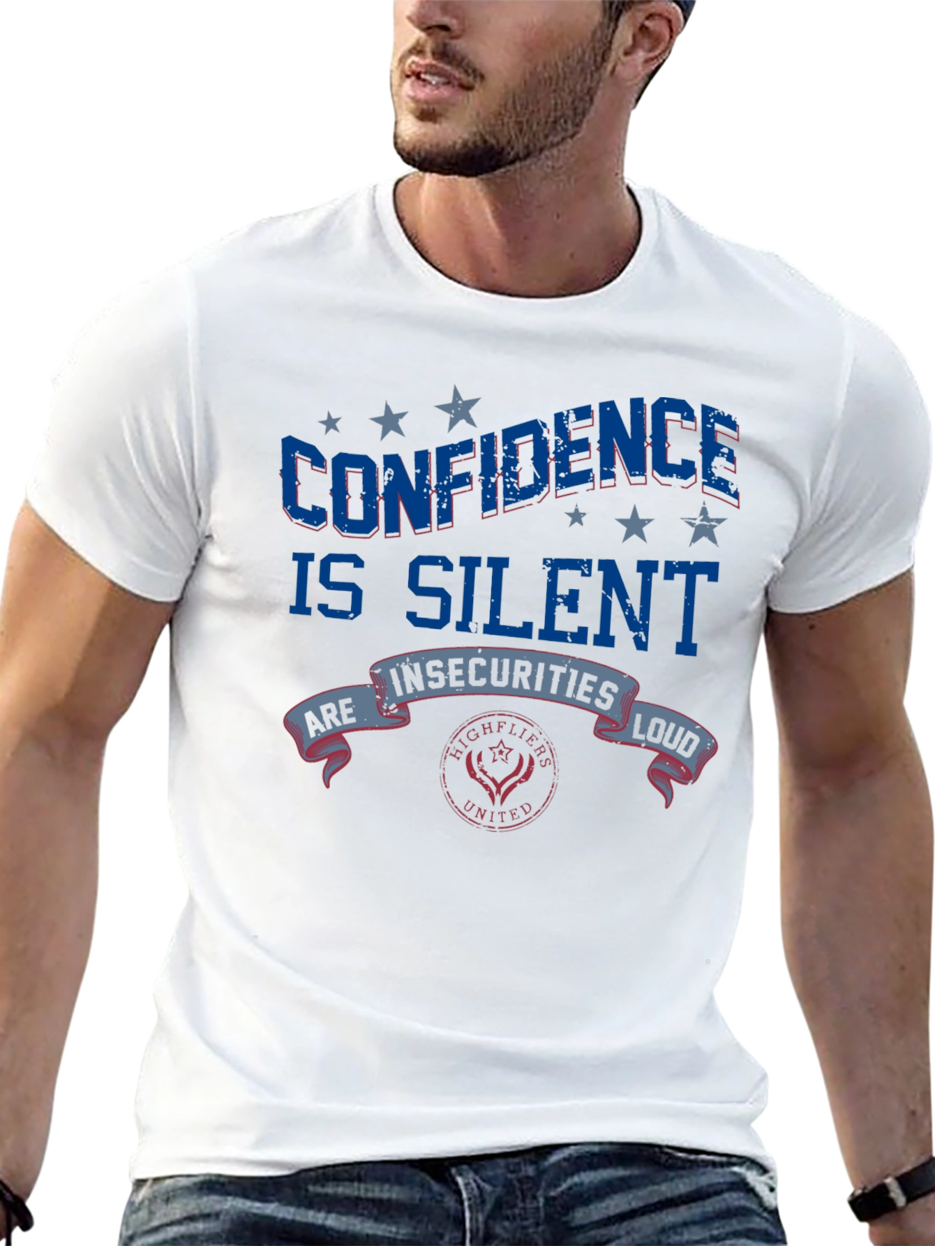 Black Confidence Is Silent Graphic Tee view 13
