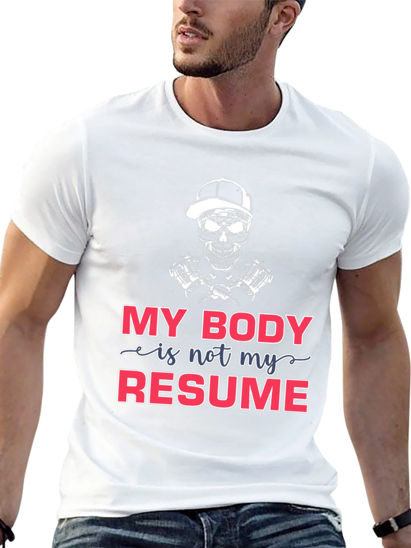 My Body is Not My Resume T-Shirt - Black - 13