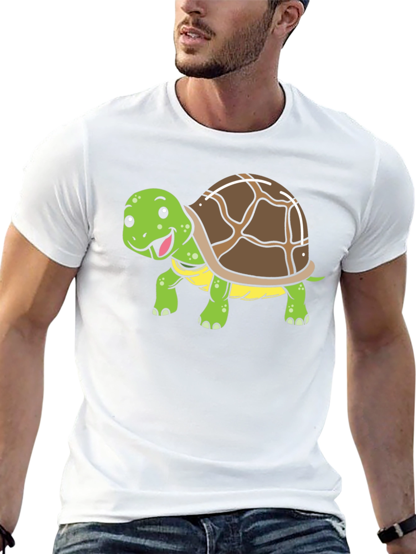 Black Cute Turtle Graphic T-Shirt view 13