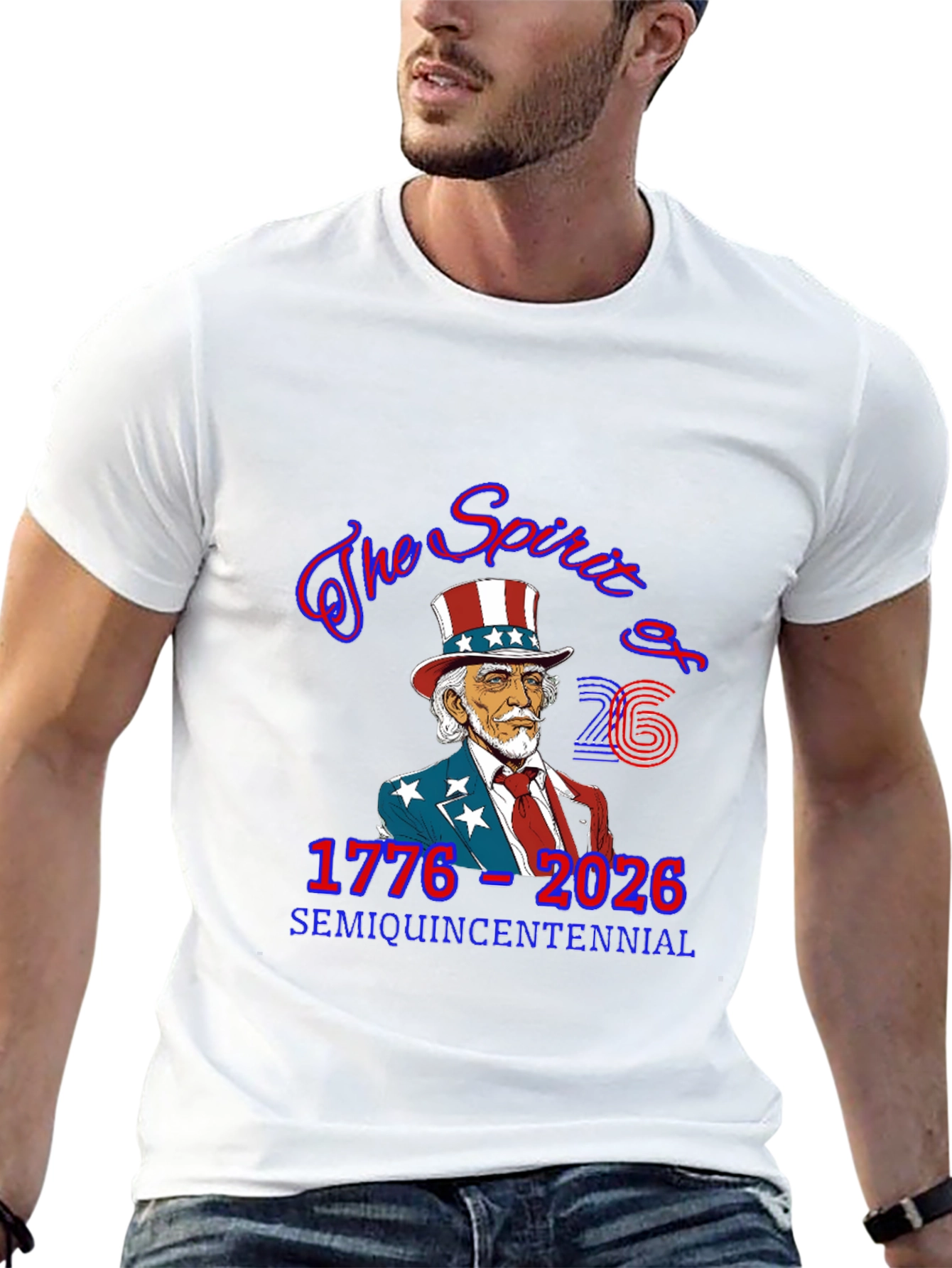 Semi-Quincentennial USA Patriotic T-Shirt - 13