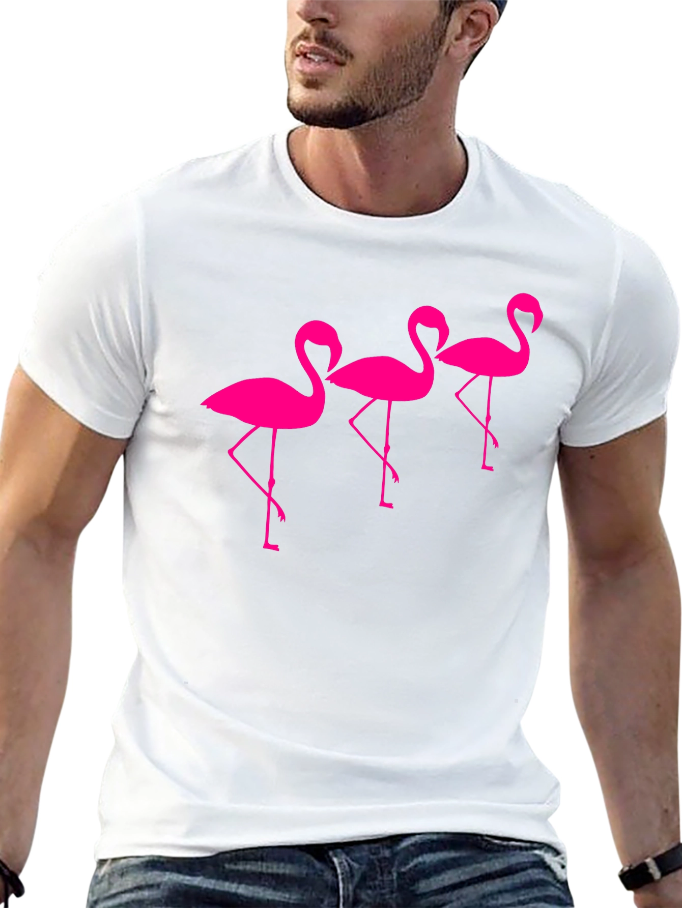 Black Fun Flamingo T-Shirt view 13