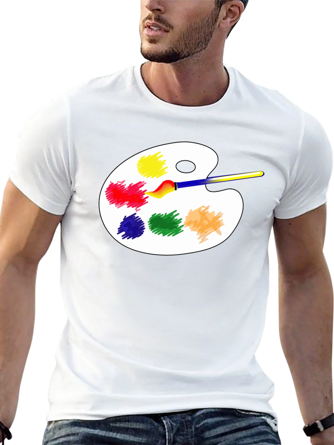 Black Artist Palette T-Shirt - Creative Design view 13