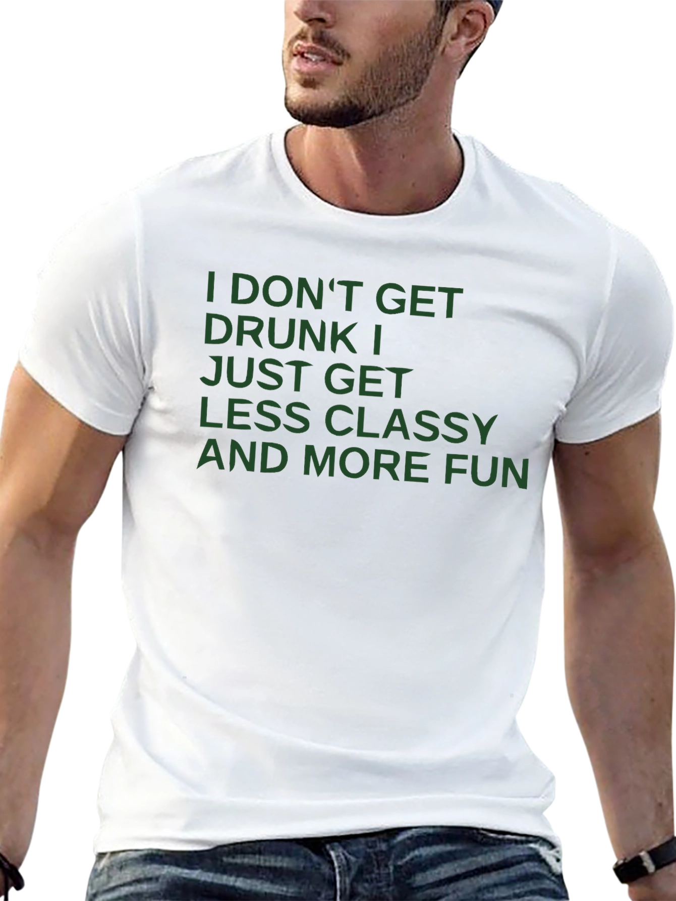 Black Funny Slogan T-Shirt - Less Classy More Fun view 13