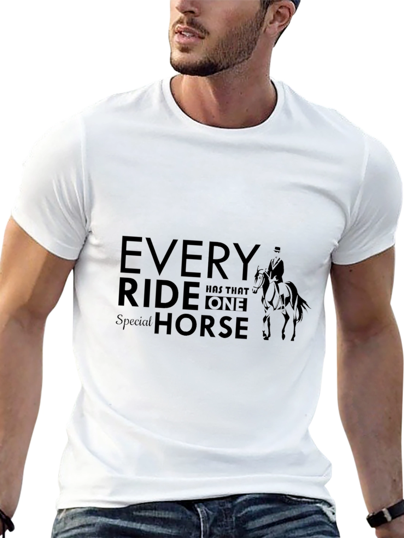 Black Equestrian Horse Lover T-Shirt view 13
