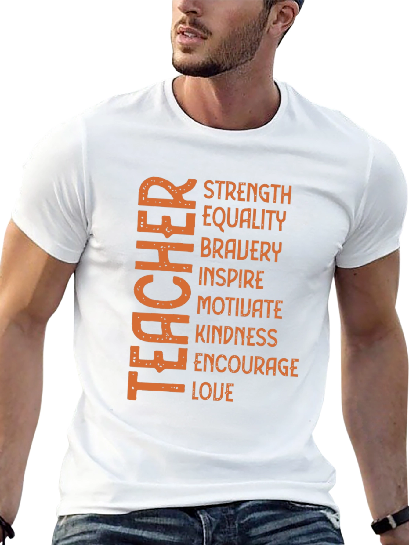Black Teacher Strength Equality T-Shirt view 13
