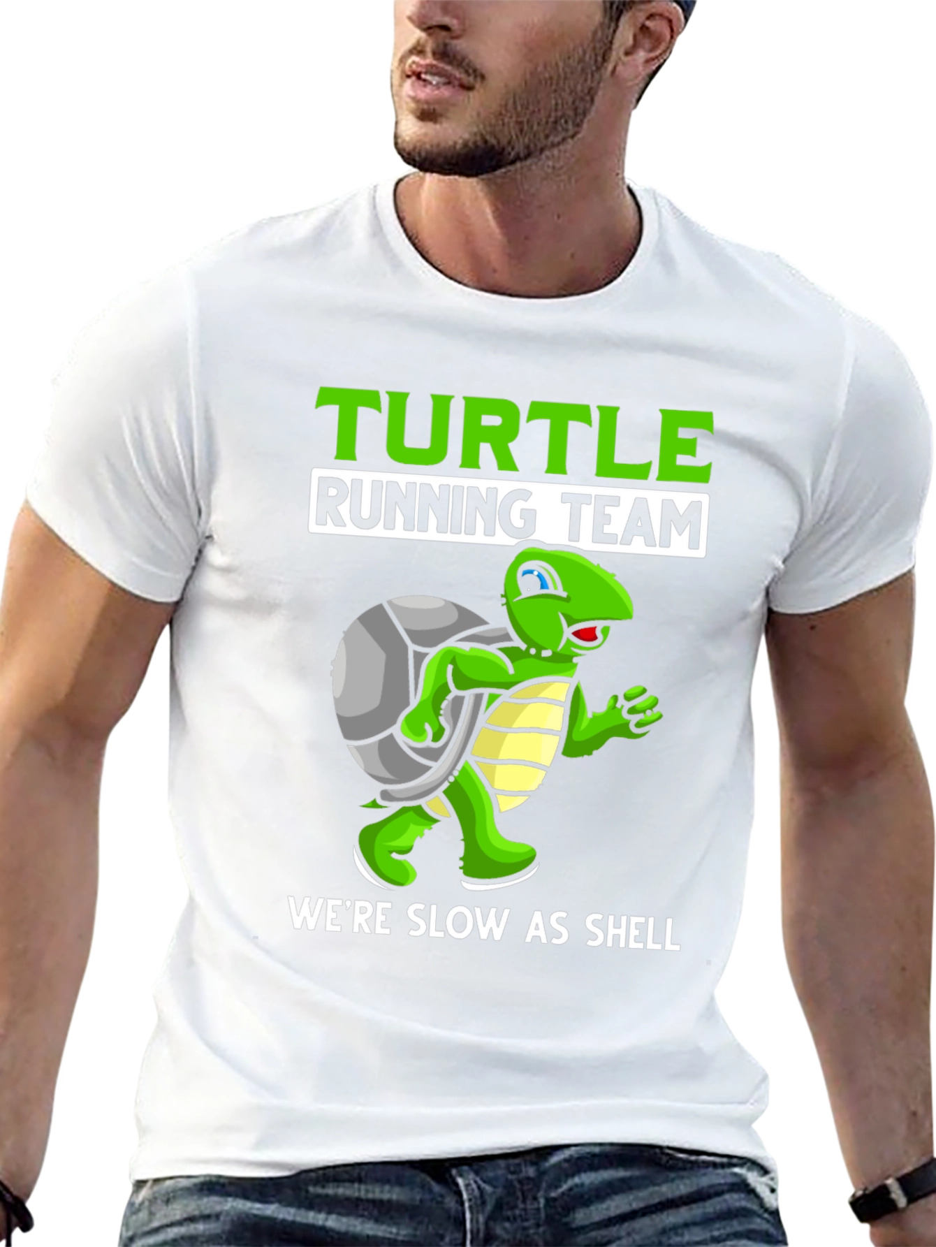 Black Turtle Running Team T-Shirt - Slow as Shell! view 13