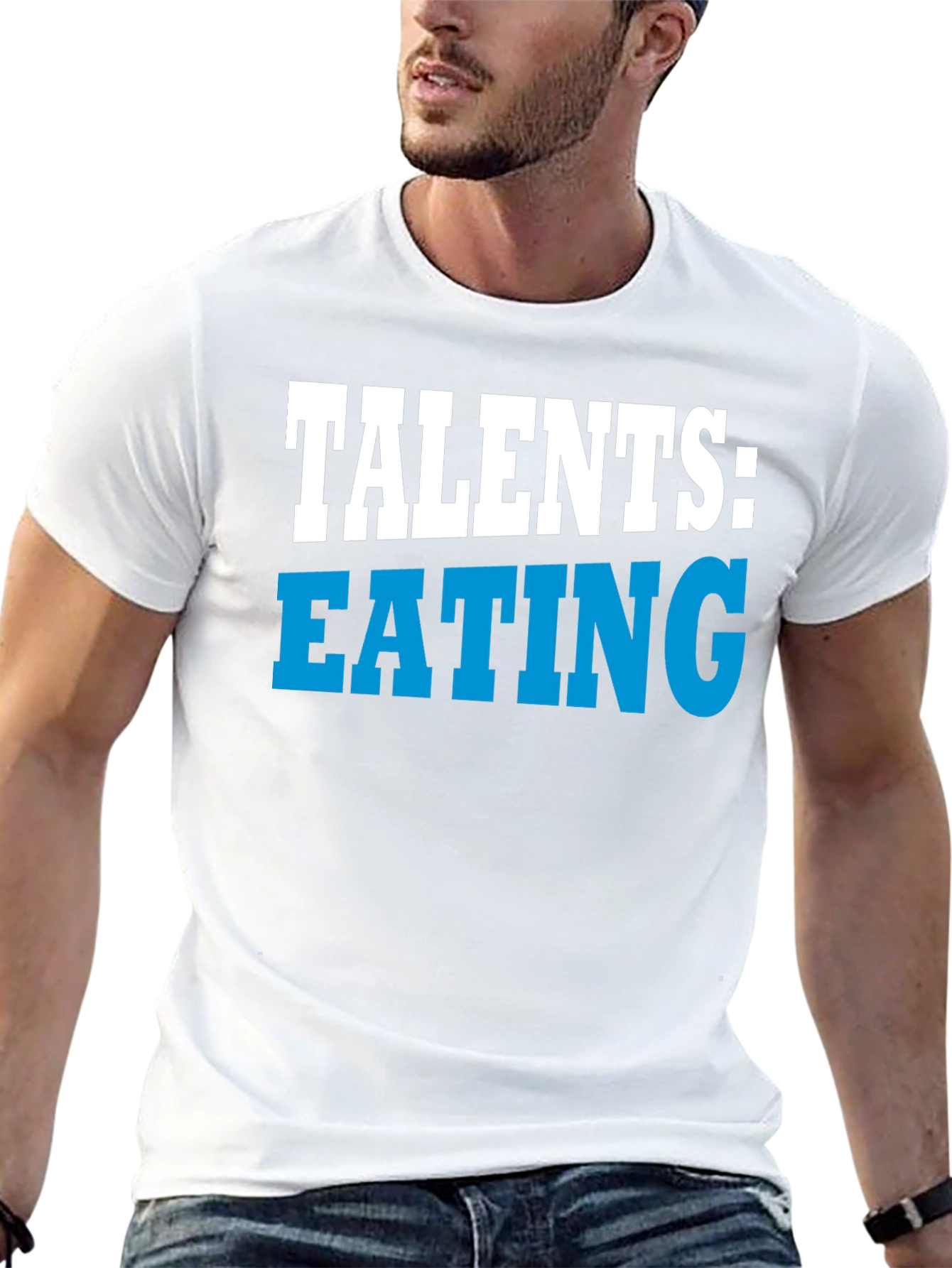 Black Talents Eating Funny Graphic T-Shirt view 13