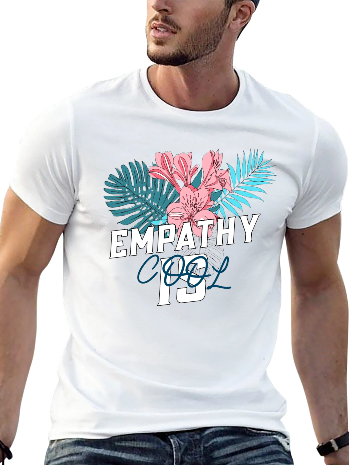 Black Empathy Cool Graphic T-Shirt view 13