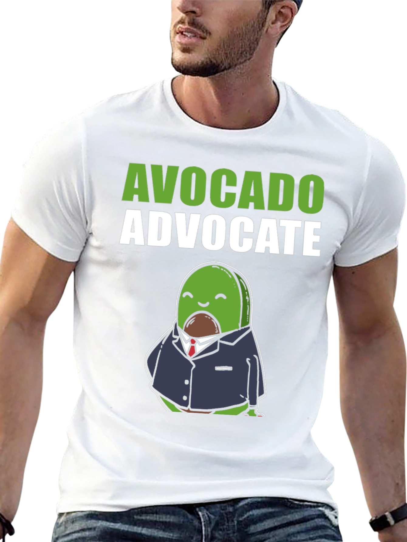 Black Avocado Advocate Graphic Tee - Stylish & Humorous T-Shirt view 13