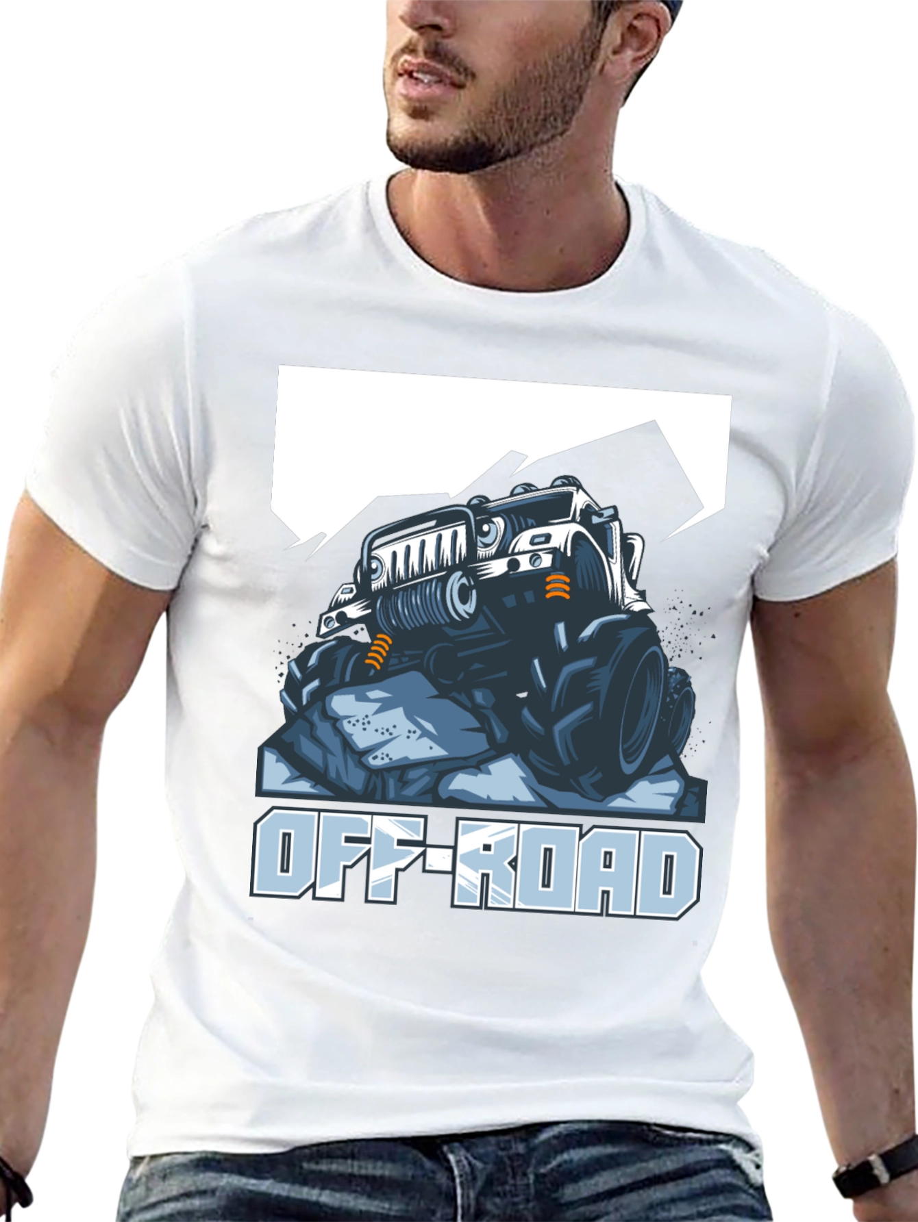 Off-Road Truck Graphic Tee - Black Cotton - 13