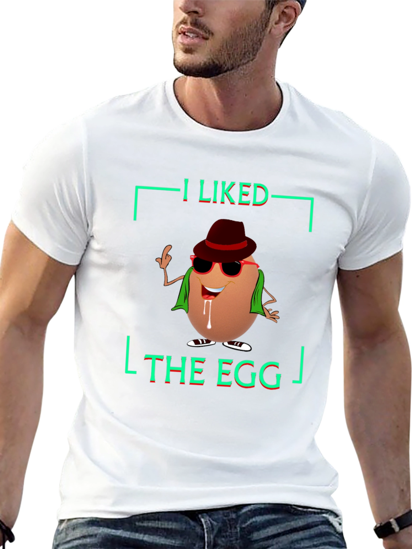 Black I Liked The Egg T-Shirt - Novelty Graphic Tee view 13