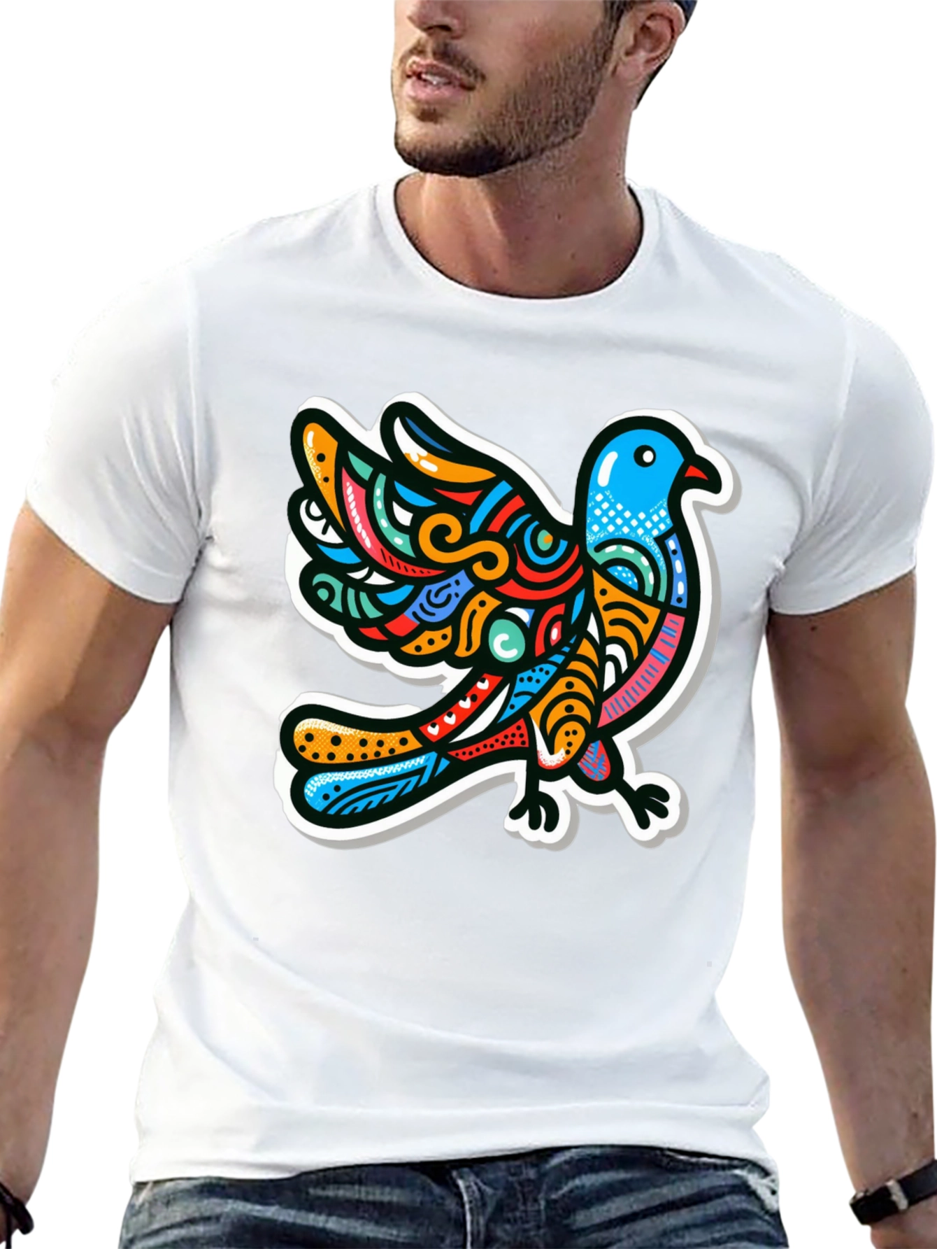 Black Dove Graphic Print T-Shirt view 13