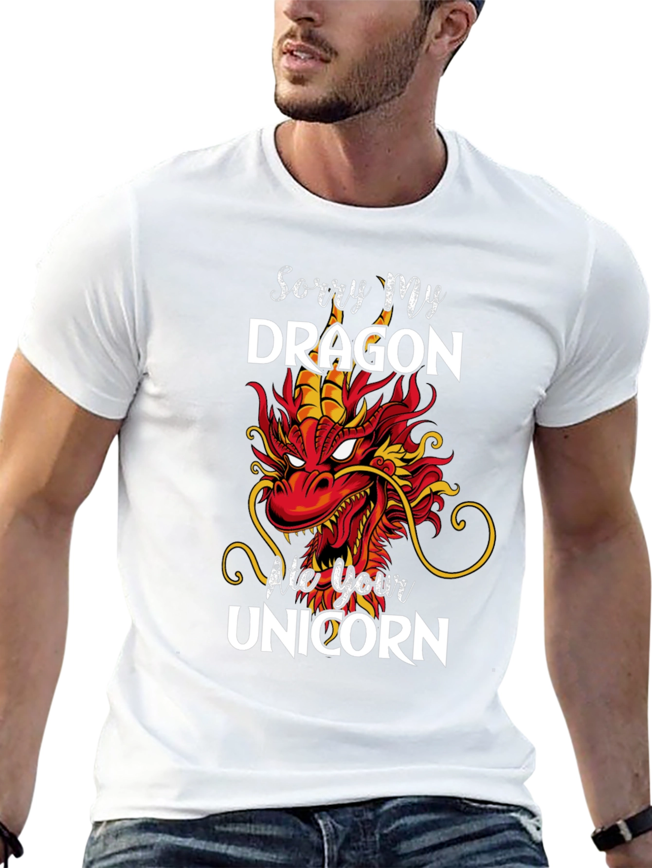 Black Sorry My Dragon Ate Your Unicorn T-Shirt view 13