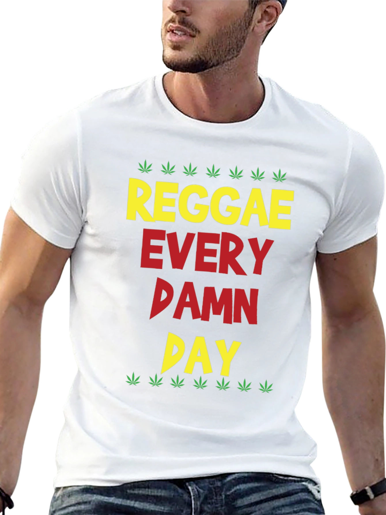 Black Reggae Every Damn Day Graphic Tee view 13