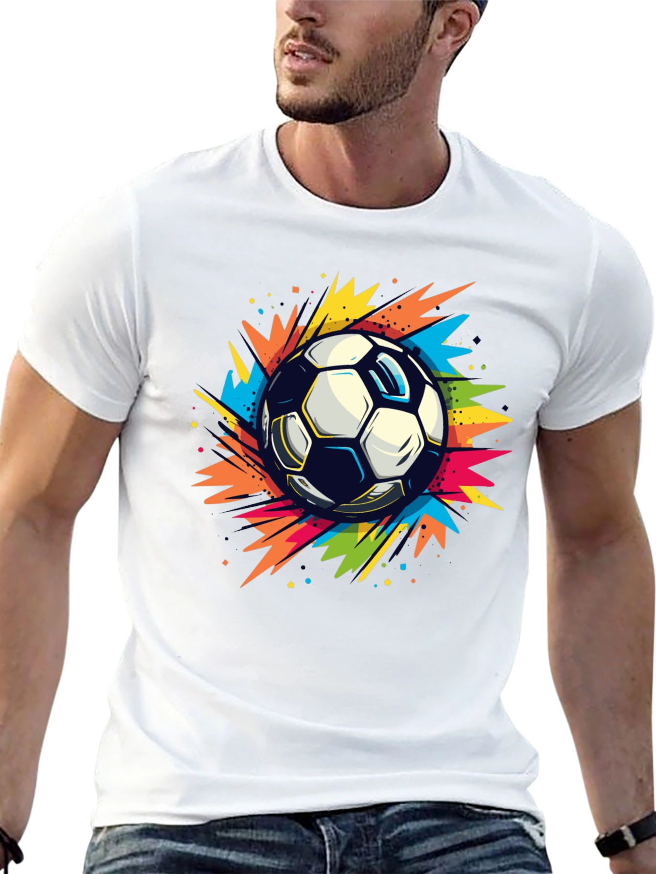 Black Soccer Blast T-Shirt view 13