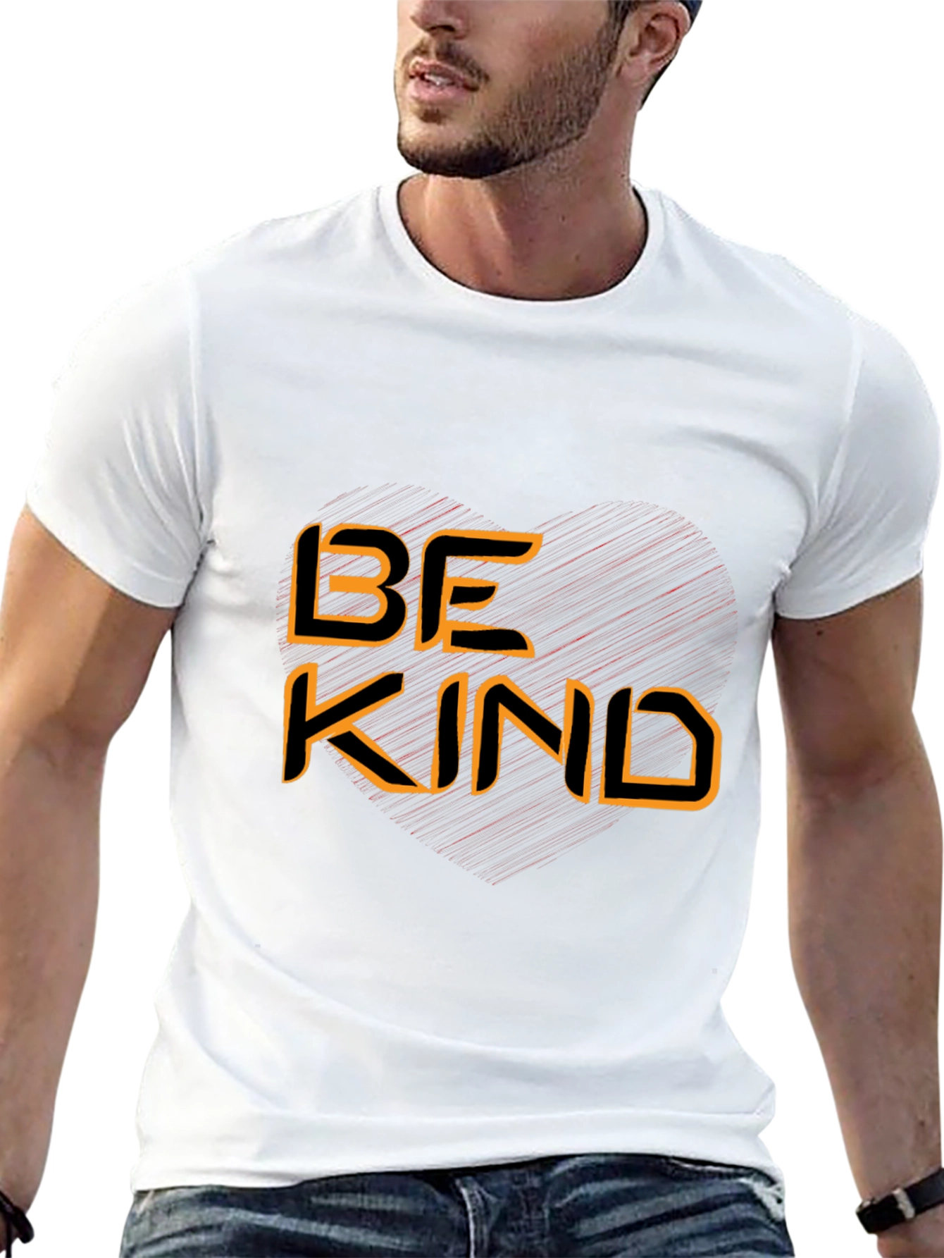 Black Be Kind Graphic Tee - Black Cotton Blend view 13