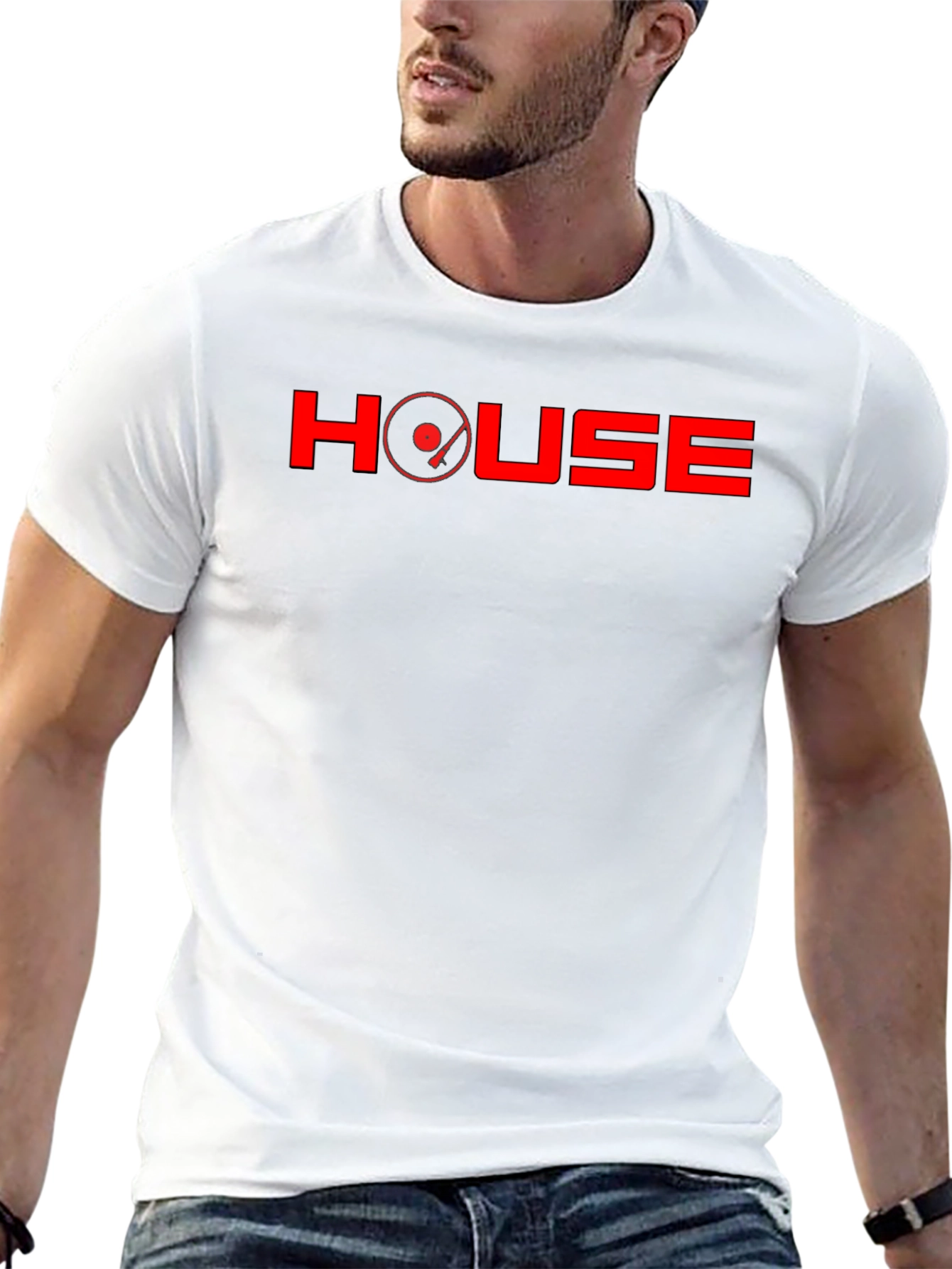 Black House Music DJ Turntable Graphic T-Shirt view 13