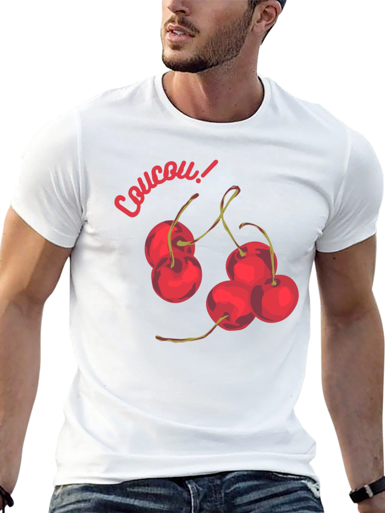 Black Coucou Cherries Black Graphic T-Shirt view 13