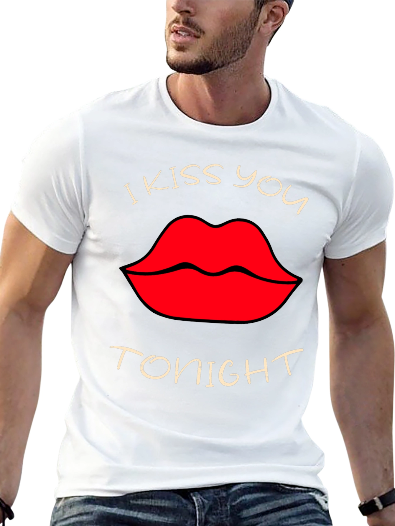 Black I Kiss You Tonight Graphic T-Shirt - Black view 13