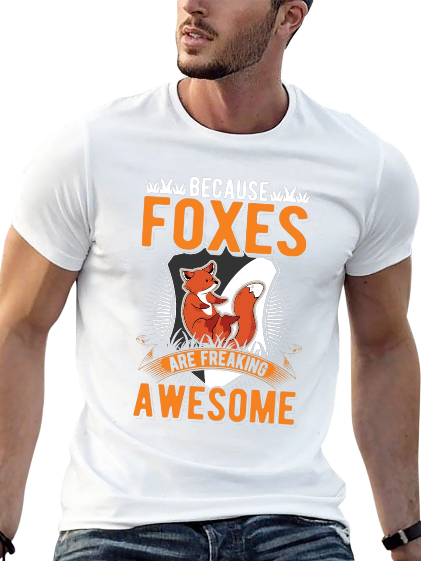 Black Foxes Are Awesome T-Shirt view 13