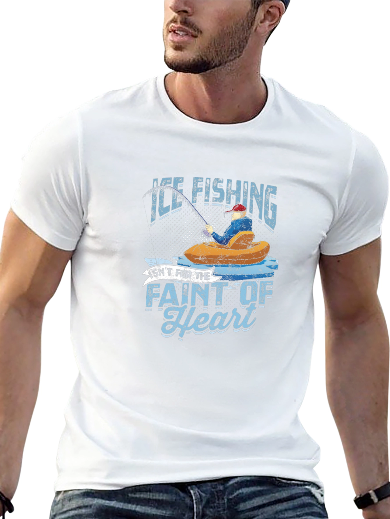 Black Ice Fishing Graphic T-Shirt view 13