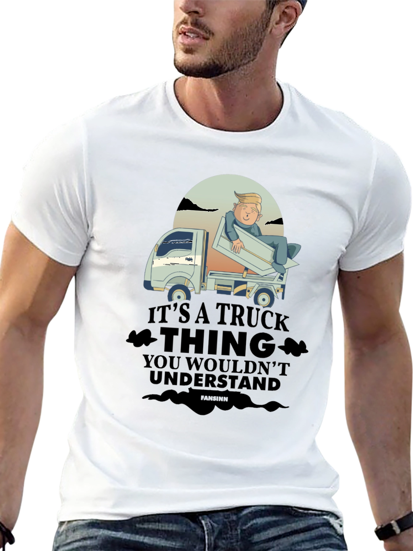 Black Trump Truck Thing T-Shirt view 13