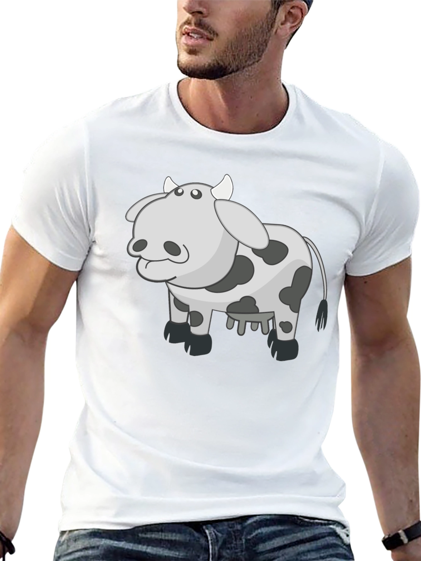 Black Cow Graphic Tee - Black T-Shirt view 13