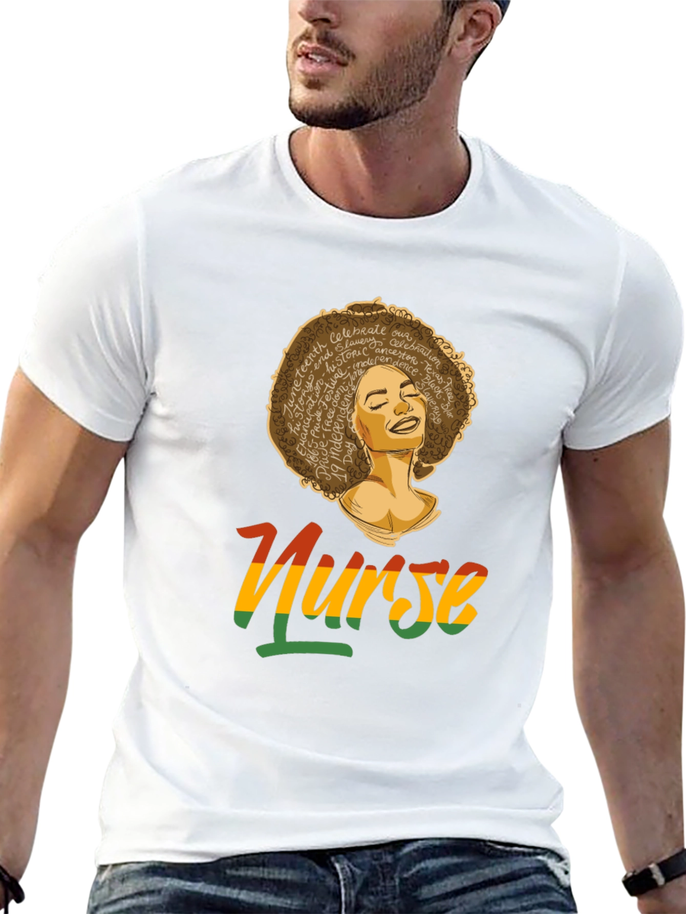 Black Juneteenth Nurse Black Pride T-Shirt view 13