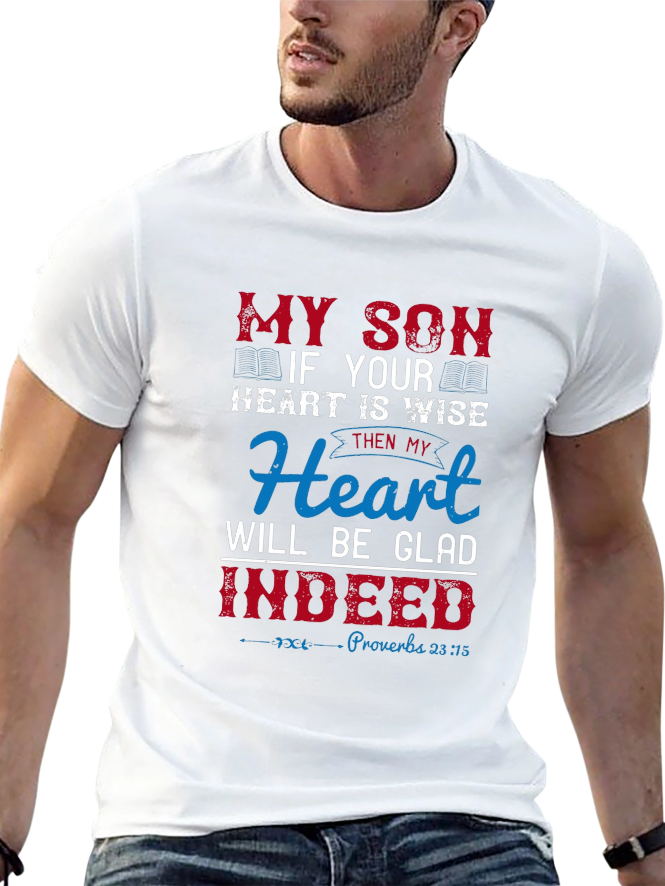 Black My Son Heart is Wise Graphic T-Shirt view 13