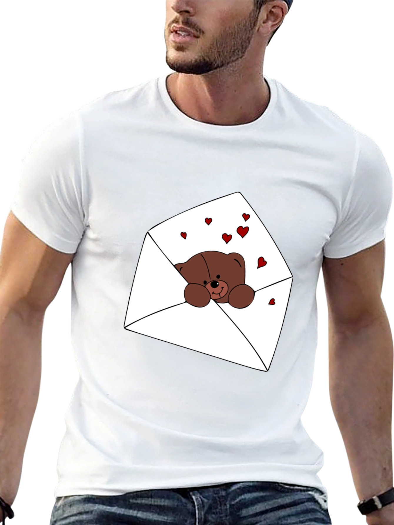 Black Bear Hugs T-Shirt view 13