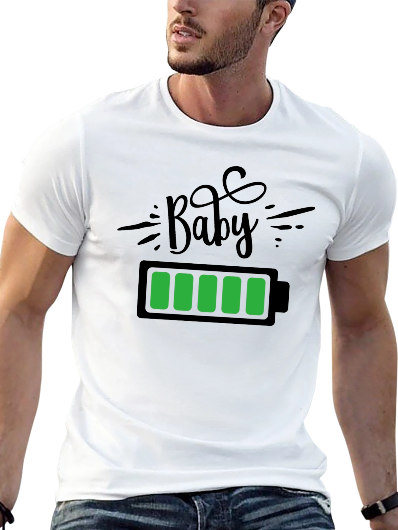 Black Baby Battery T-Shirt view 13