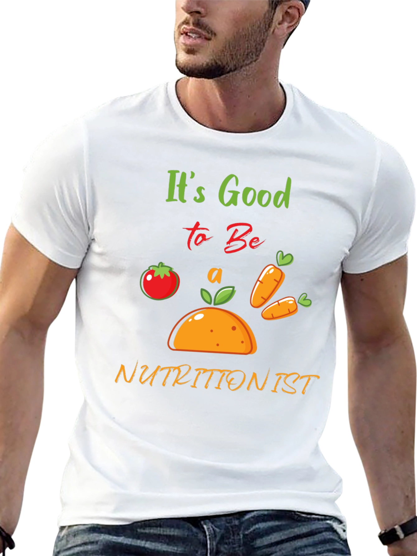 Black It's Good to Be a Nutritionist T-Shirt - Black view 13