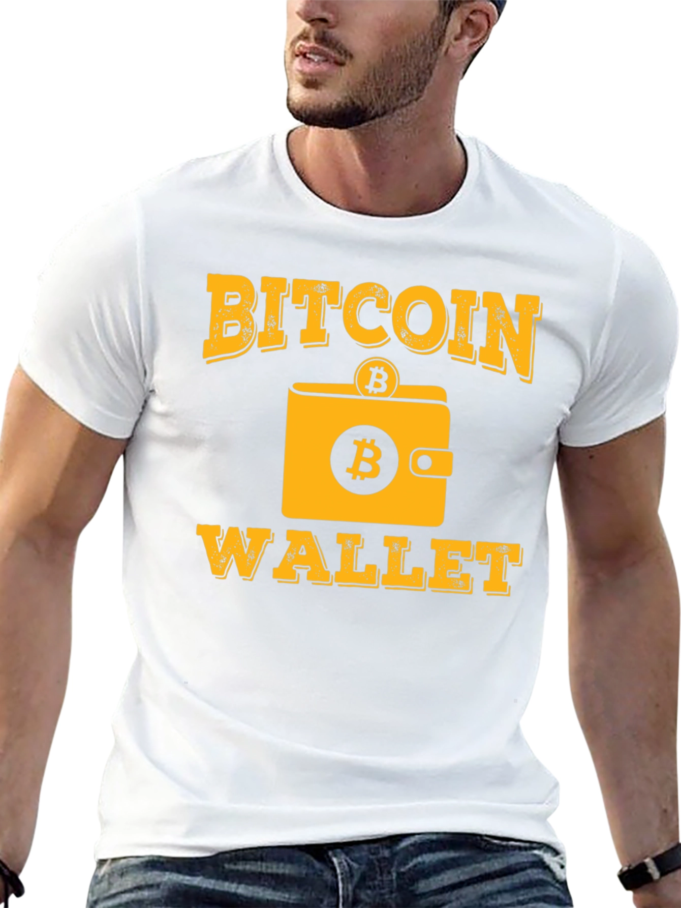 Black Bitcoin Wallet T-Shirt - Crypto Tee view 13